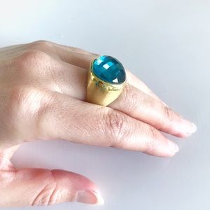 Marcia Moran 18k gold cocktail ring